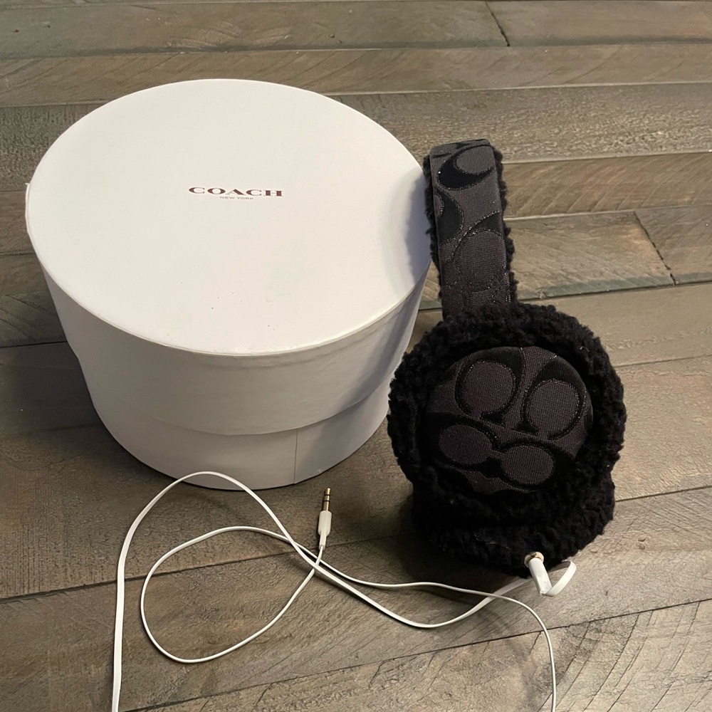 Coach Black Headphones/earmuffs